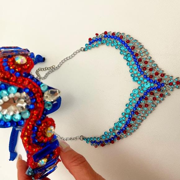 WBFF FMG Phoneix Themewear Costume Couture Bikini - Picture 9 of 14